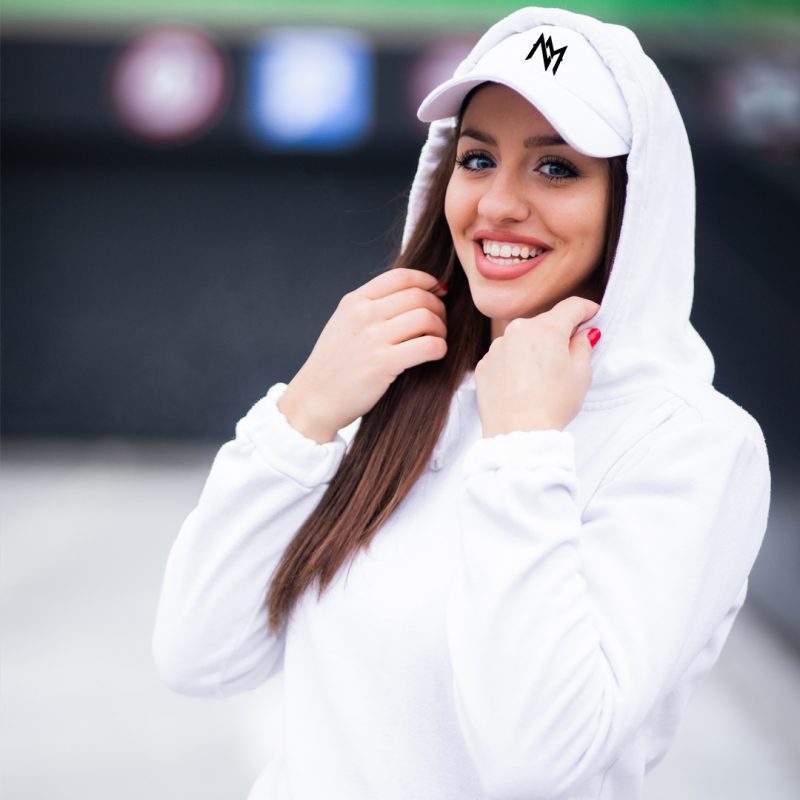 "NM" LOGO WHITE CAP